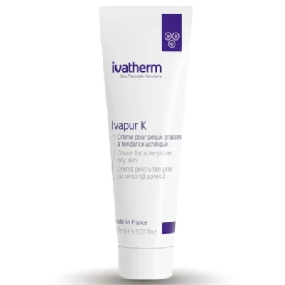 Ivatherm Ivapur K Cream Kem dưỡng dành cho da dầu mụn - 30ml